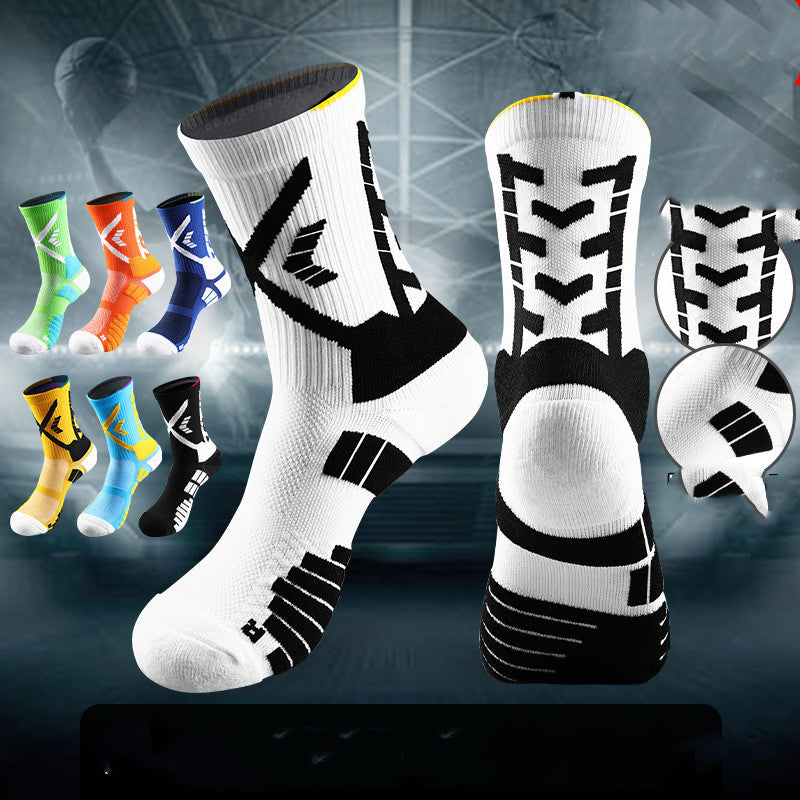 Basketball Cushioning Shock-Absorbing Towel Bottom Athletic Socks