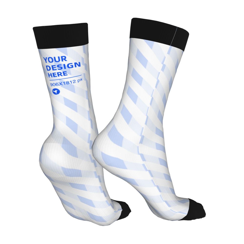16-inch Thick Contrast Color Socks | Skin-Friendly Long Athletic Socks
