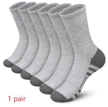 Color Block Athletic Basketball Socks – Breathable Plus Size Mid-Tube Cotton