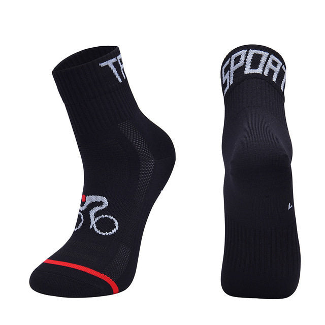 Breathable Cycling & Basketball Socks for Men & Women – Outdoor Sports Crew Socks