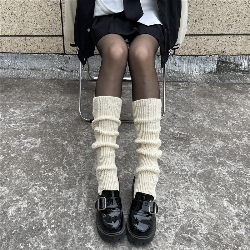 Women’s Japanese Style Thick Knit Mid-Calf Socks