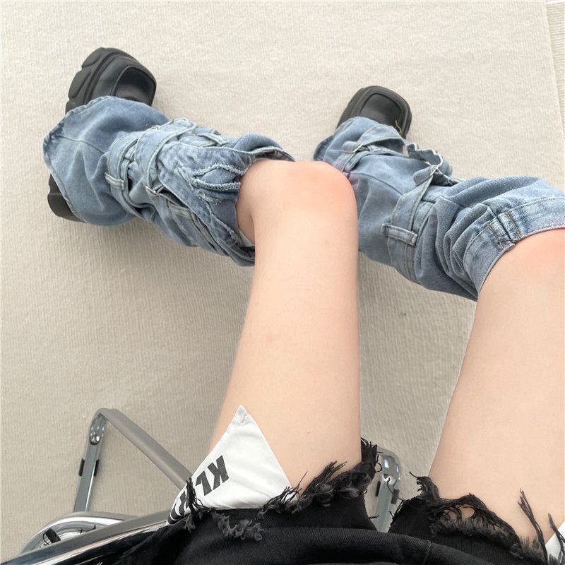 Y2K Style Denim-Inspired Cute Fashion Socks for Women