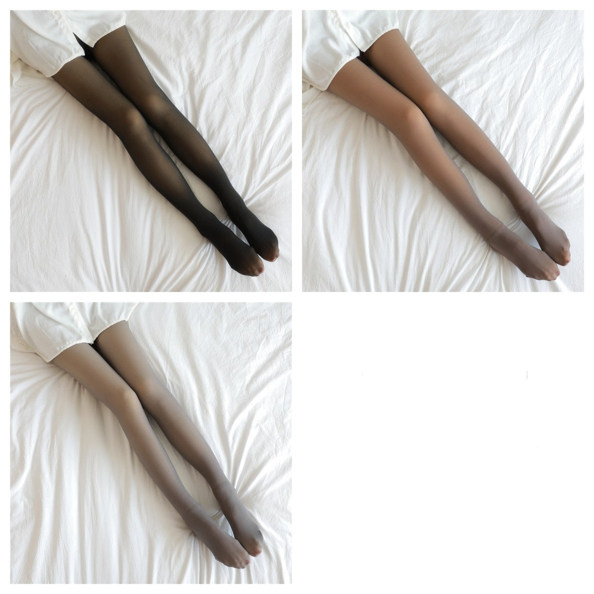 Women’s Fleece Lined Fake Translucent Thermal Tights | Winter Warm Plus Size Leggings