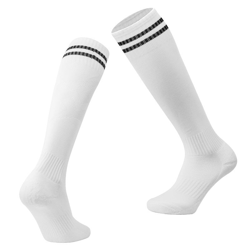 Thickened Towel Bottom Long Football Sports Socks | Shock-Absorbing Athletic Socks