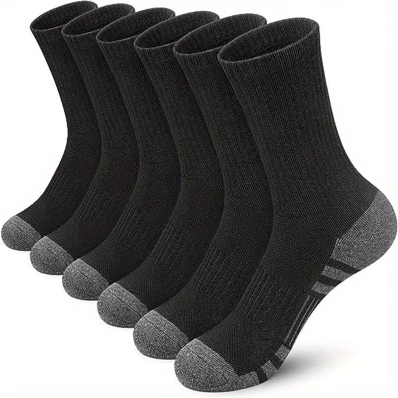 Color Block Athletic Basketball Socks – Breathable Plus Size Mid-Tube Cotton