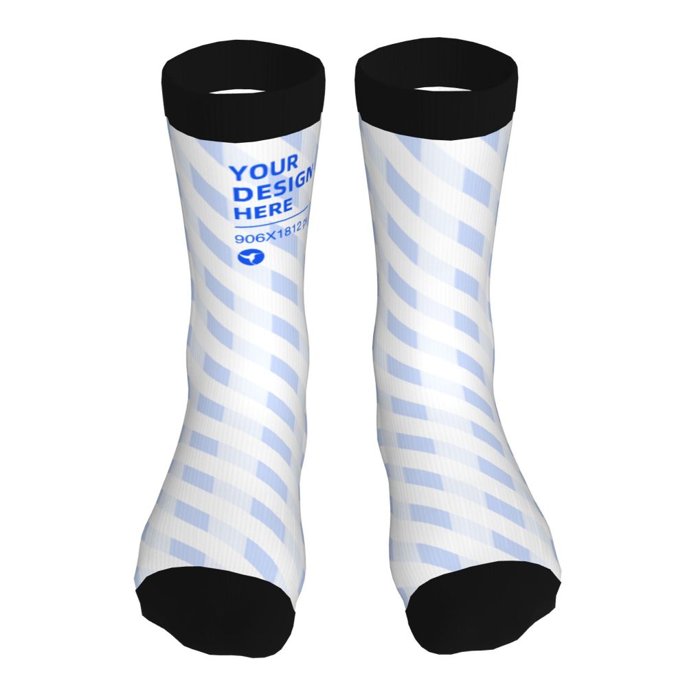 16-inch Thick Contrast Color Socks | Skin-Friendly Long Athletic Socks