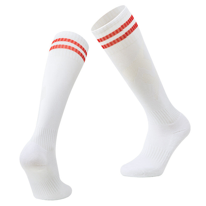 Thickened Towel Bottom Long Football Sports Socks | Shock-Absorbing Athletic Socks