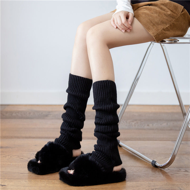 Women’s Japanese Style Thick Knit Mid-Calf Socks