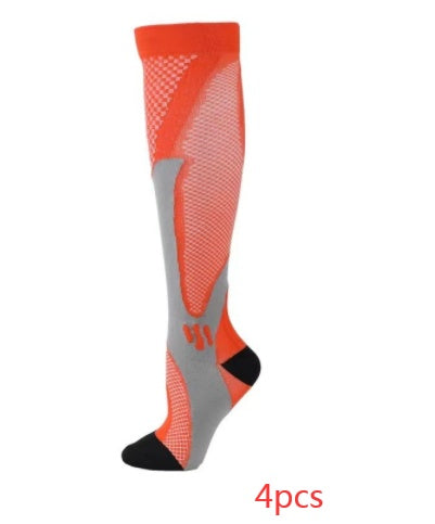 Elastic Compression Sports Long Tube Socks – Performance Fit