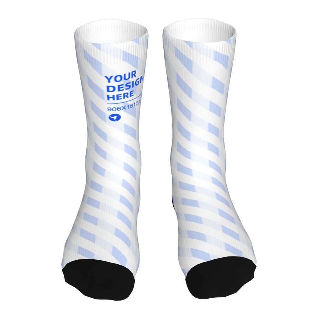 16-inch Thick Contrast Color Socks | Skin-Friendly Long Athletic Socks