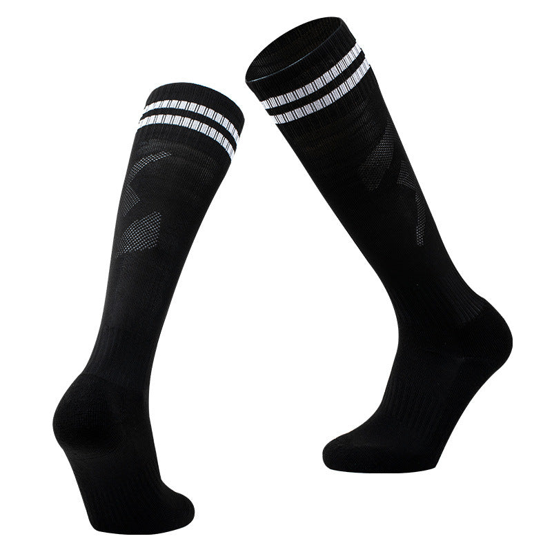 Thickened Towel Bottom Long Football Sports Socks | Shock-Absorbing Athletic Socks