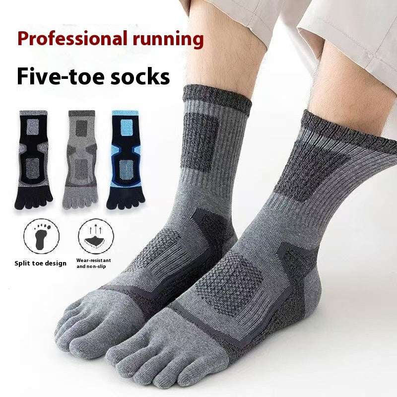 Men’s Long Sports Cotton Socks – Sweat-Absorbent Athletic Comfort