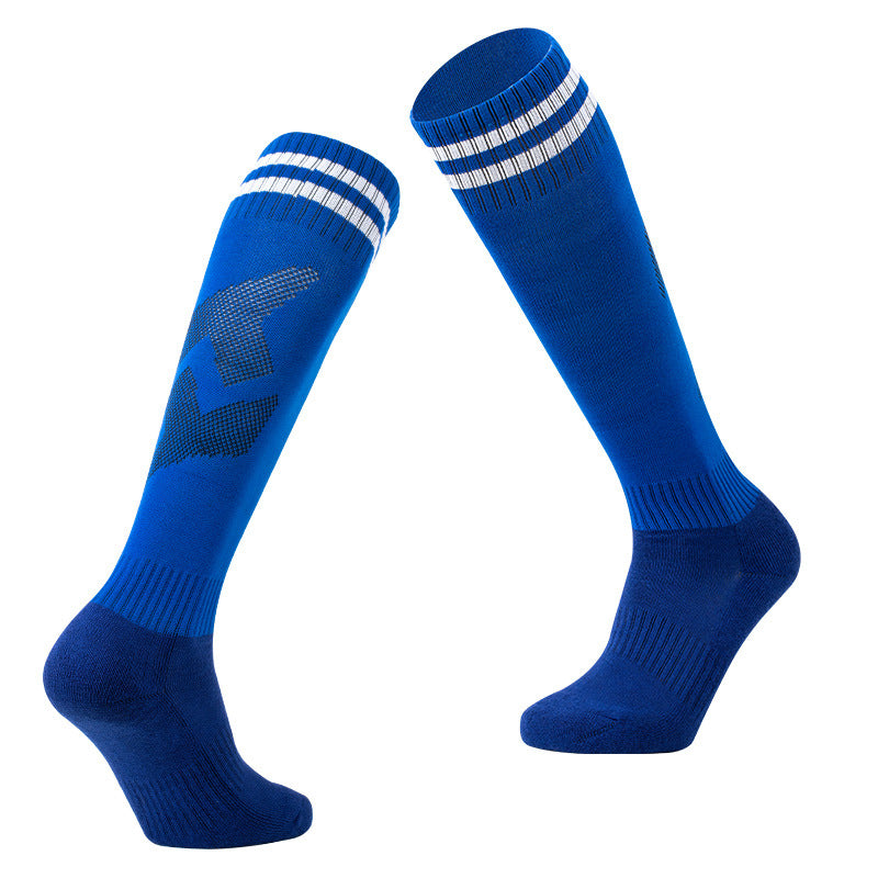 Thickened Towel Bottom Long Football Sports Socks | Shock-Absorbing Athletic Socks