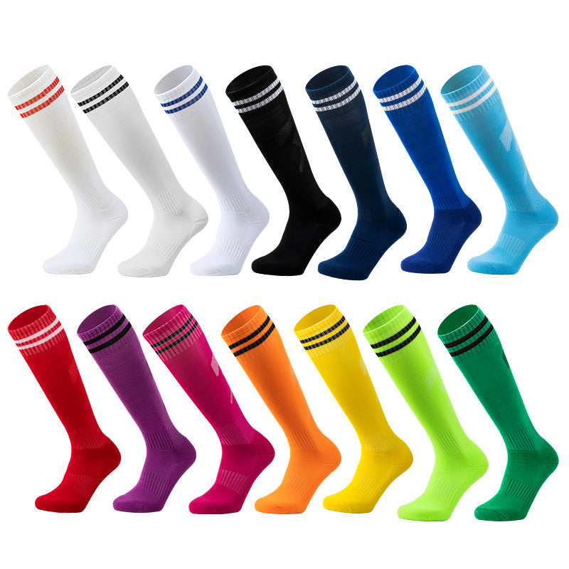 Thickened Towel Bottom Long Football Sports Socks | Shock-Absorbing Athletic Socks
