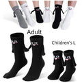 Family Hand-in-Hand Magnetic Socks – Kids, Mom & Dad 2-Pair Set