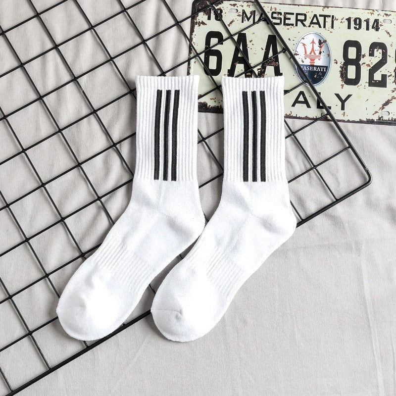 Men’s & Women’s High-Top Athletic Basketball Socks | Thick Sweat-Absorbent Cotton Sports Socks