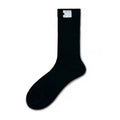 Men’s Extra Thick Cotton Letter Crew Socks – Solid Color