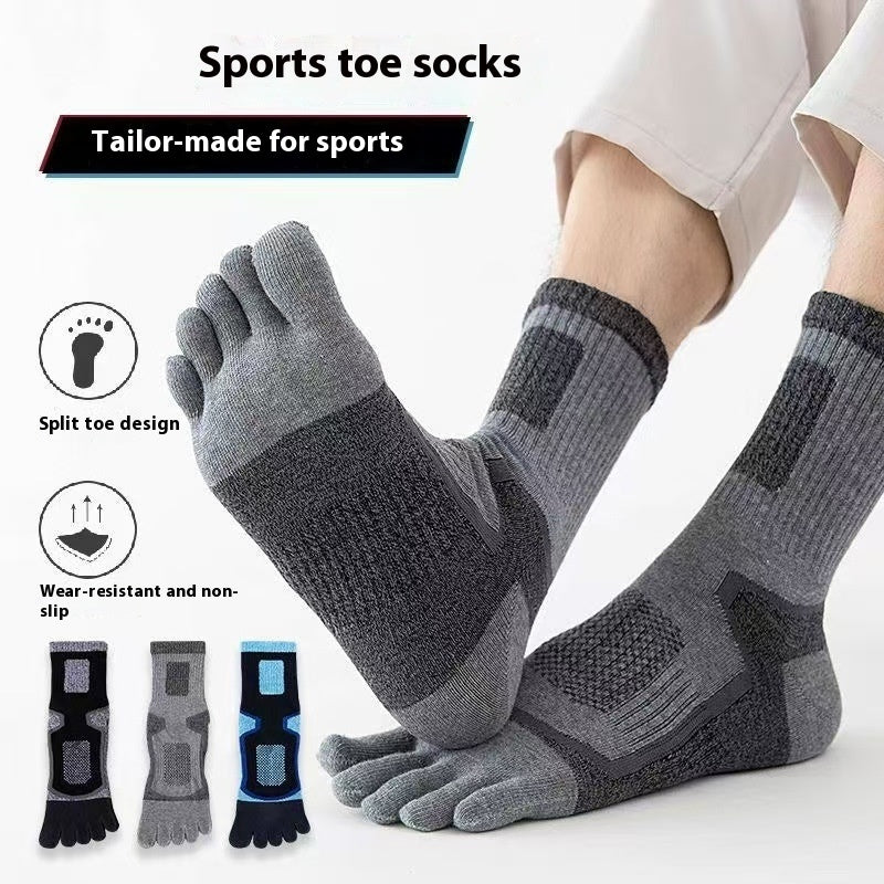 Men’s Long Sports Cotton Socks – Sweat-Absorbent Athletic Comfort