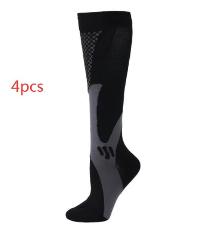 Elastic Compression Sports Long Tube Socks – Performance Fit