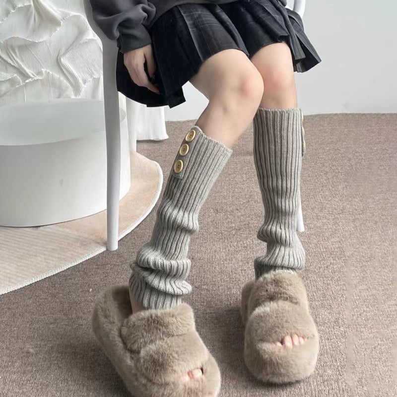 Women’s Japanese Style Thick Knit Mid-Calf Socks