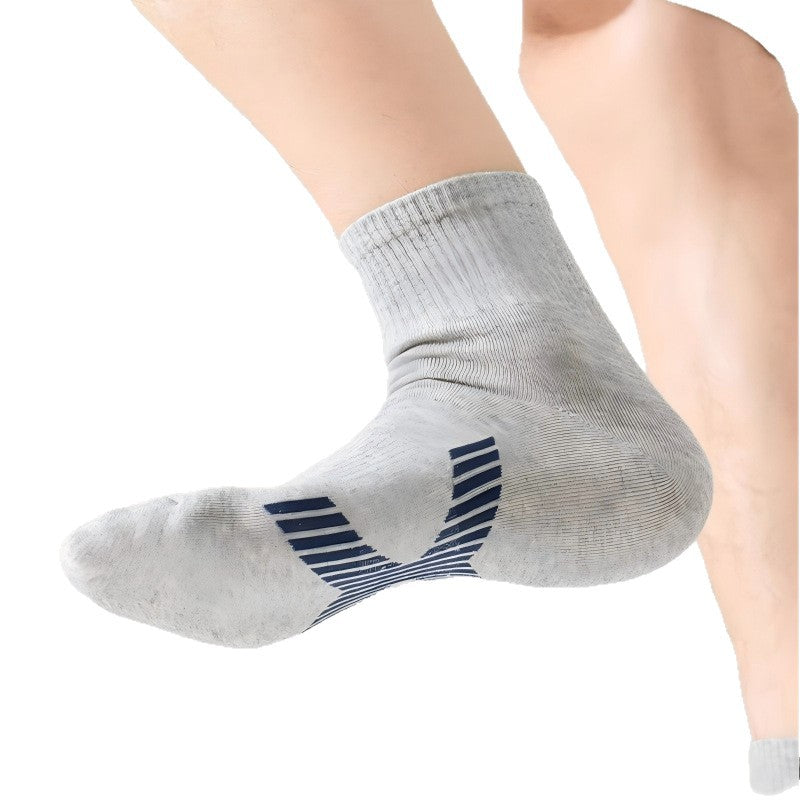 Men’s Combed Cotton Antibacterial Mid-Calf Socks | Breathable All-Season Socks
