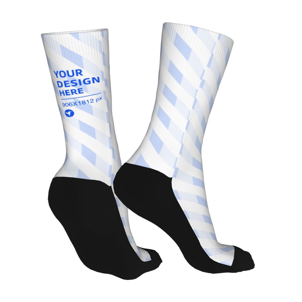 16-inch Thick Contrast Color Socks | Skin-Friendly Long Athletic Socks
