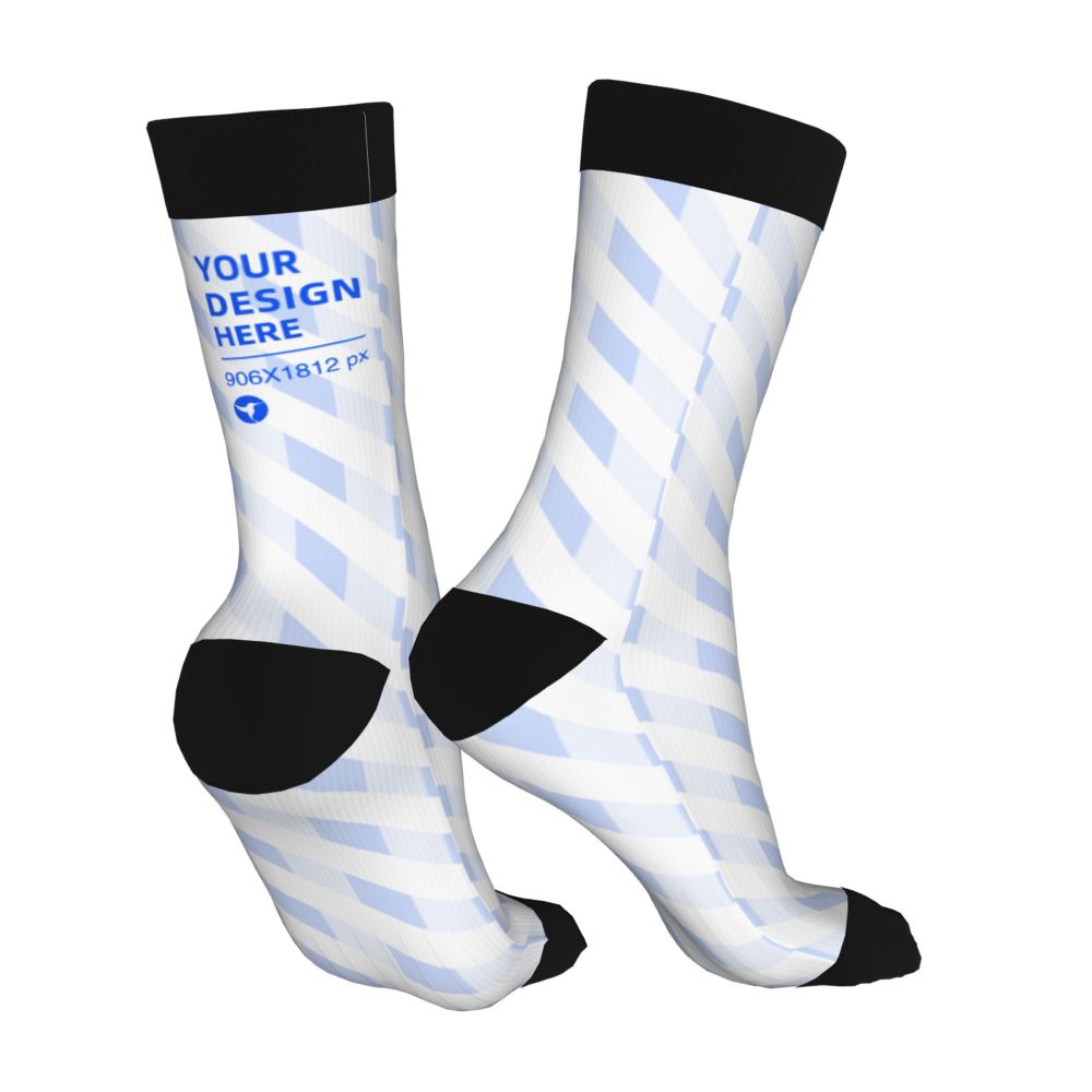 16-inch Thick Contrast Color Socks | Skin-Friendly Long Athletic Socks