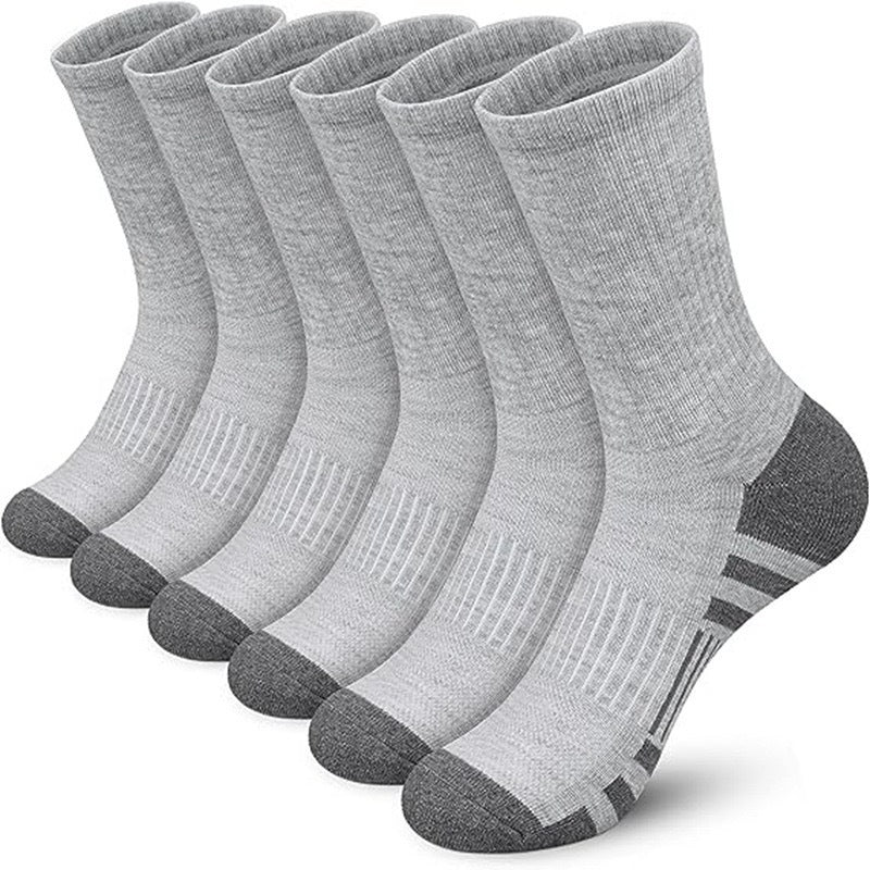 Color Block Athletic Basketball Socks – Breathable Plus Size Mid-Tube Cotton