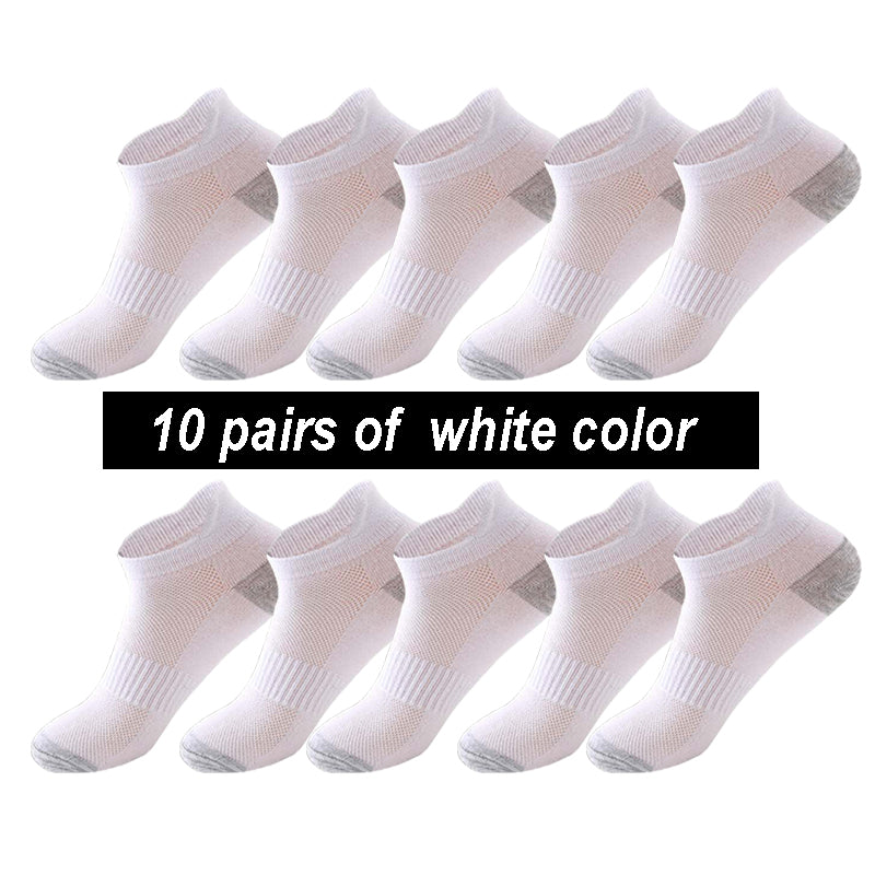 Breathable Cotton Boat Socks – Mesh Low-Cut Comfort Socks
