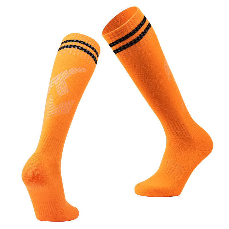 Thickened Towel Bottom Long Football Sports Socks | Shock-Absorbing Athletic Socks