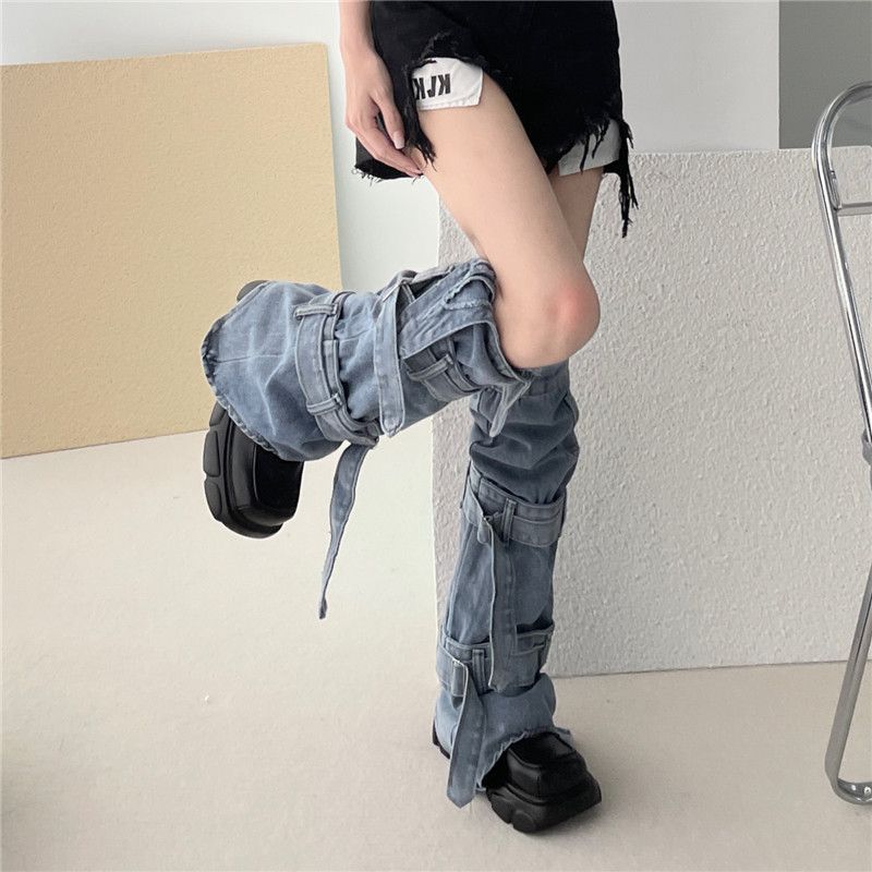 Y2K Style Denim-Inspired Cute Fashion Socks for Women