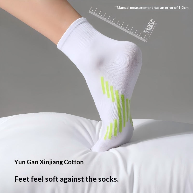 Men’s Combed Cotton Antibacterial Mid-Calf Socks | Breathable All-Season Socks