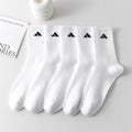 Unisex Black & White Ankle Socks (5 or 10 Pairs) – Soft, Breathable, Lightweight Cotton Socks for Sports, Casual & Business