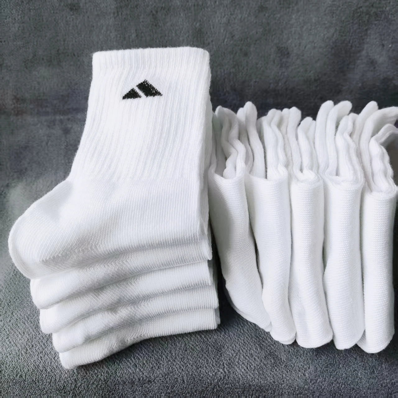 Unisex Black & White Ankle Socks (5 or 10 Pairs) – Soft, Breathable, Lightweight Cotton Socks for Sports, Casual & Business