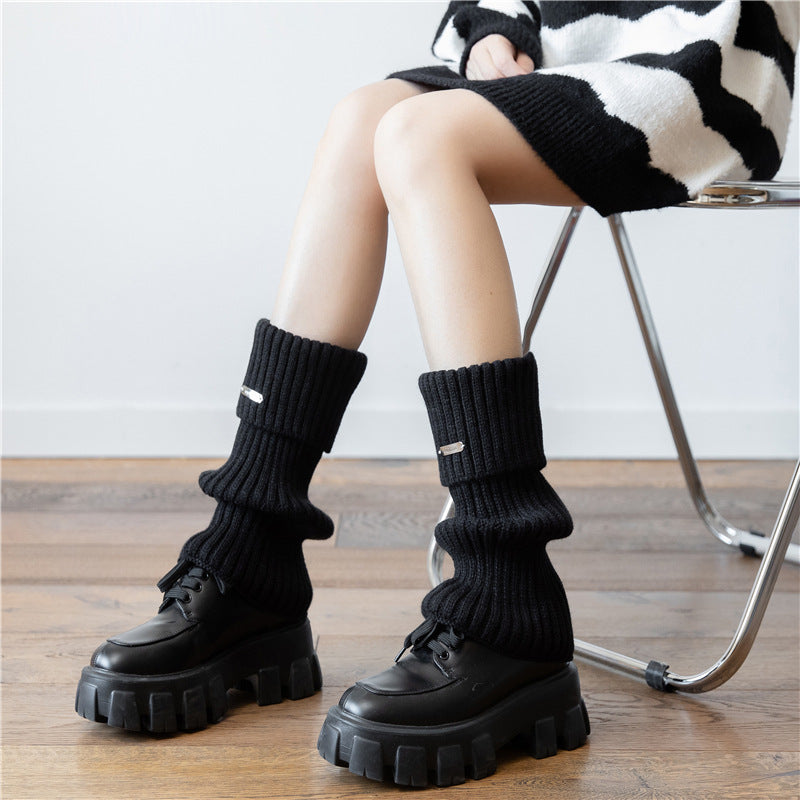 Women’s Japanese Style Thick Knit Mid-Calf Socks