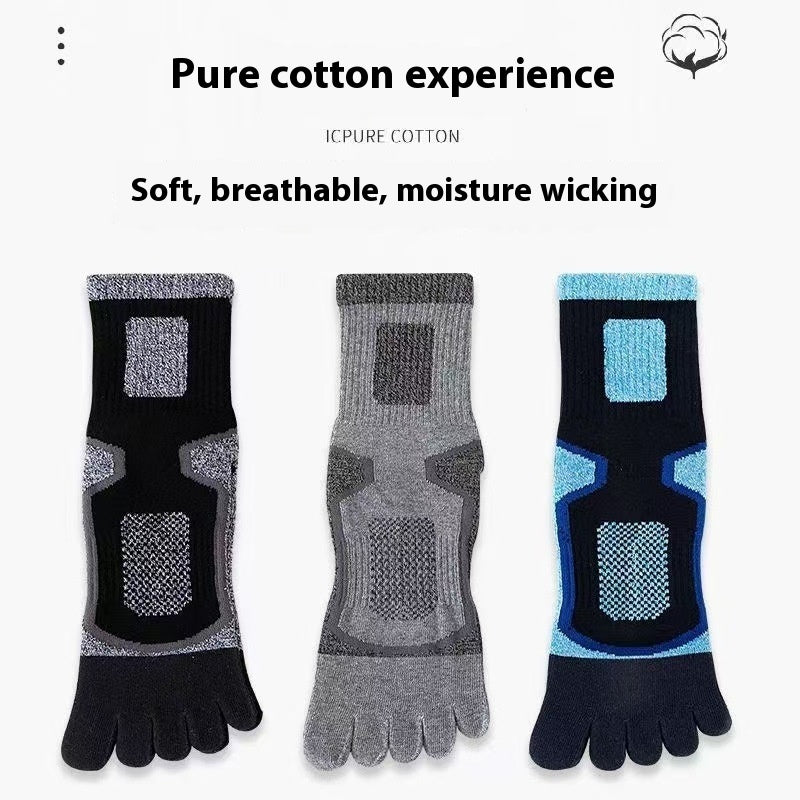 Men’s Long Sports Cotton Socks – Sweat-Absorbent Athletic Comfort